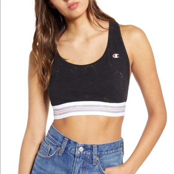 Champion Acid Wash Sports Bra Strappy Top. NEW - Picture 1 of 7